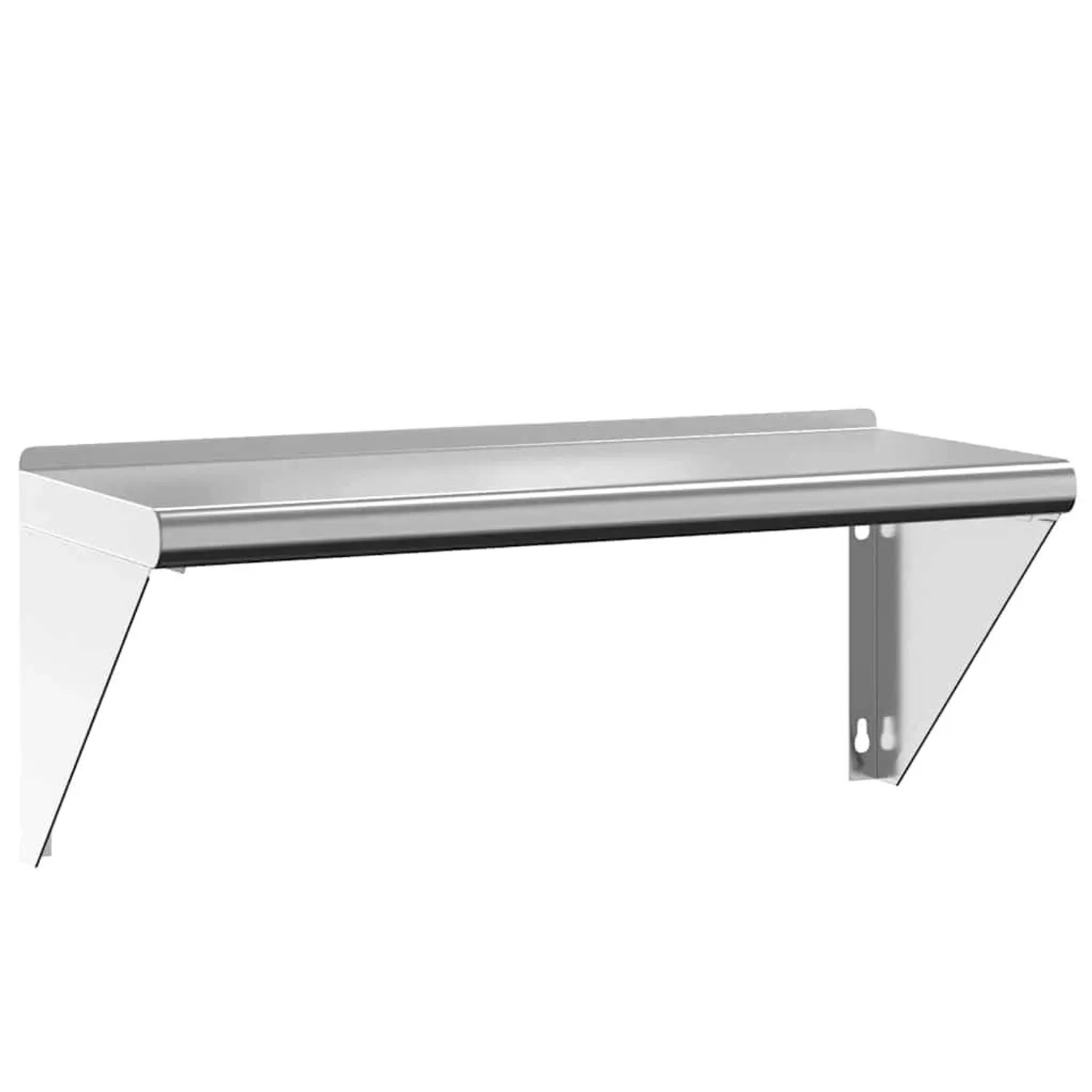 vidaXL Wandregal 75x30x31 cm Silbern Edelstahl 30275 günstig online kaufen