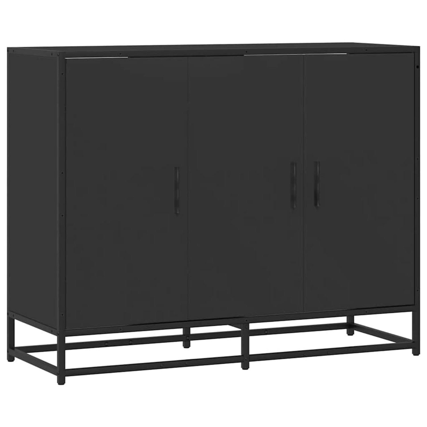 vidaXL Sideboard Schwarz 94x35x76 cm Holzwerkstoff 849004 günstig online kaufen