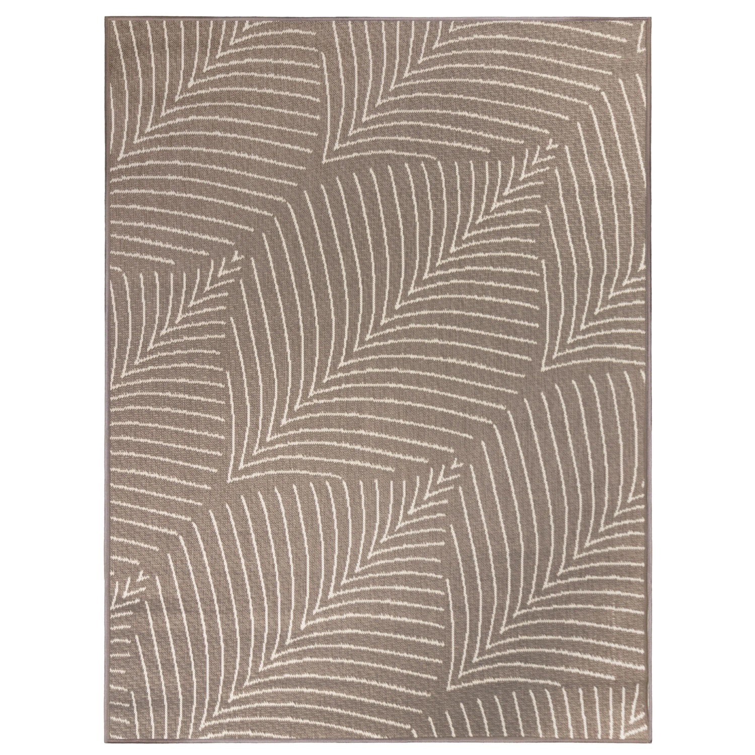 Primaflor In- & Outdoor Teppich Reverso Leaves Taupe 200x280cm