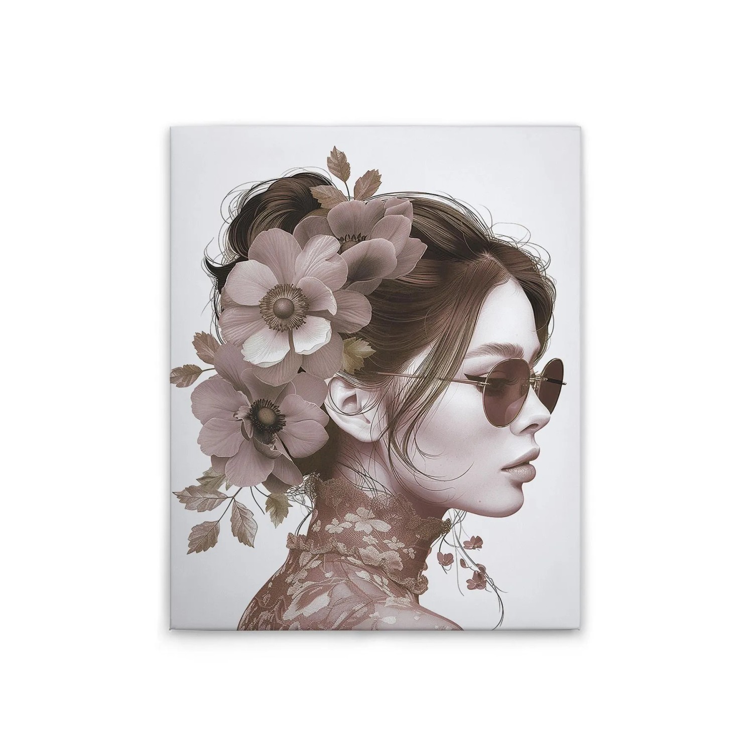 Tadessi Leinwandbild - M1-No.51799 - Flowergirl Rose - 40 x 50 cm - Querformat