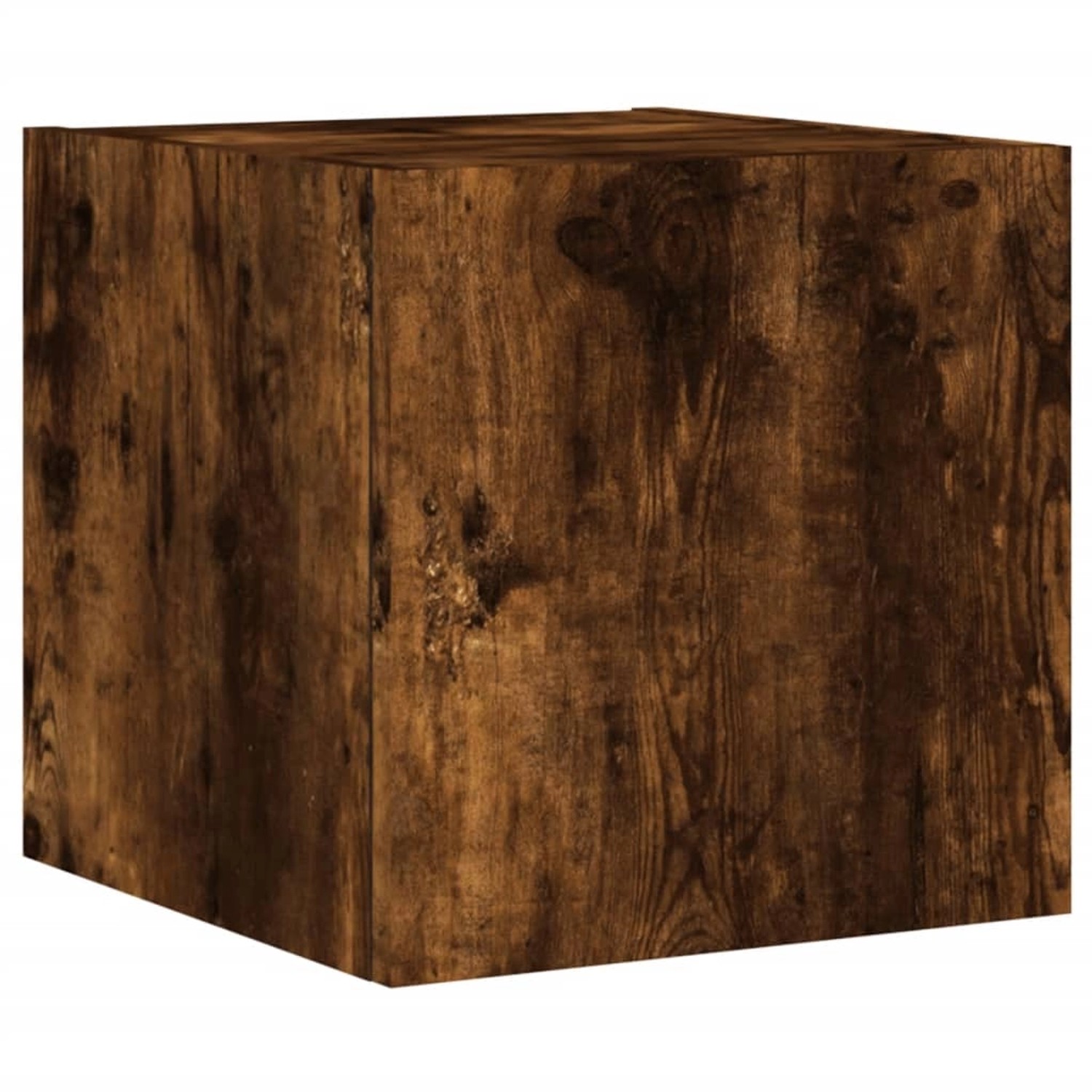 vidaXL TV-Wandschrank mit LED-Leuchten Räuchereiche 30,5x35x30 cm 837226