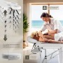 Tectake 2 Zonen Massageliege Breite 60 cm Polsterung 4 cm Inklusive Tragetasche 205 x 60 x 89 cm Weiß_4
