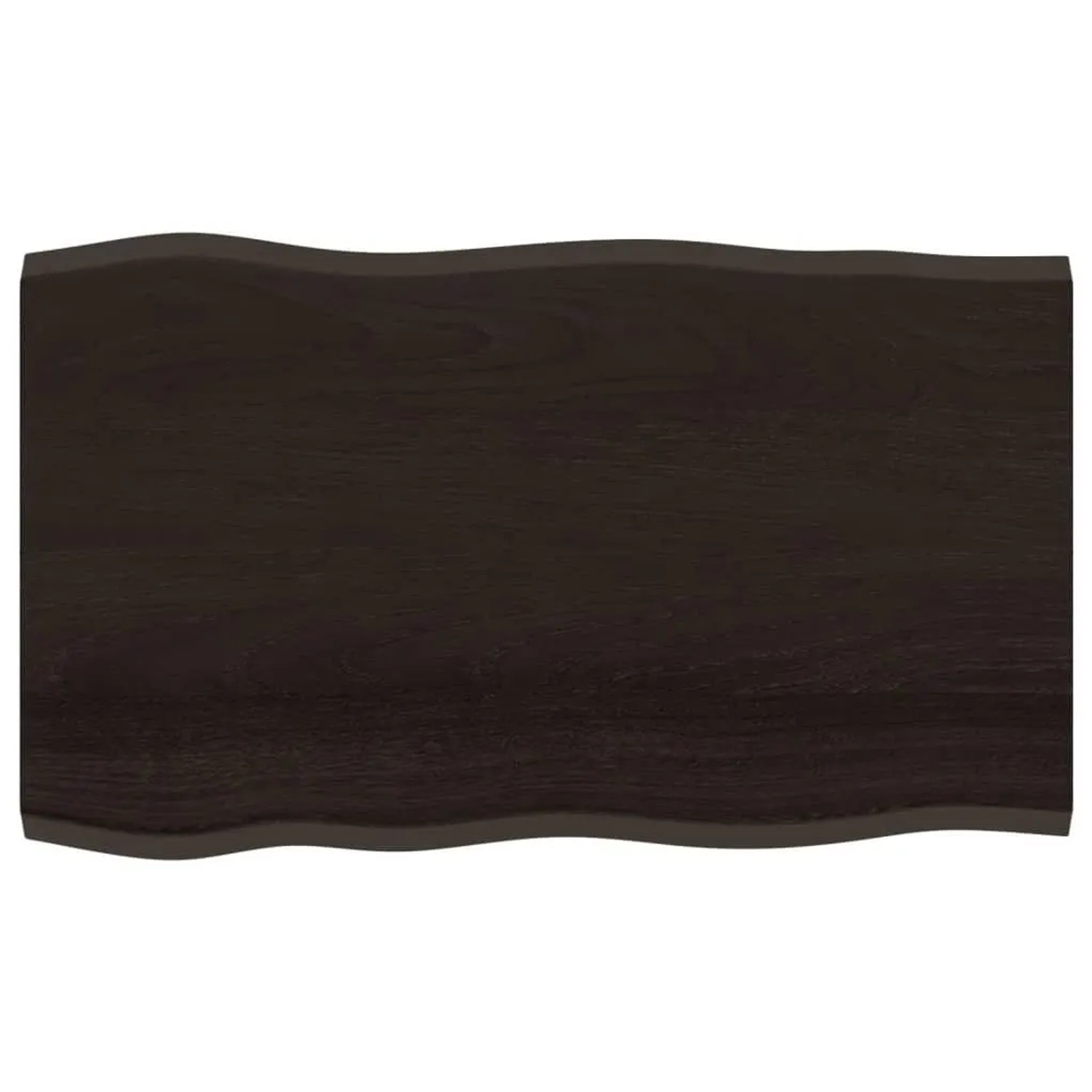 vidaXL Tischplatte 100x60x2 cm Massivholz Eiche Behandelt Baumkante 364019