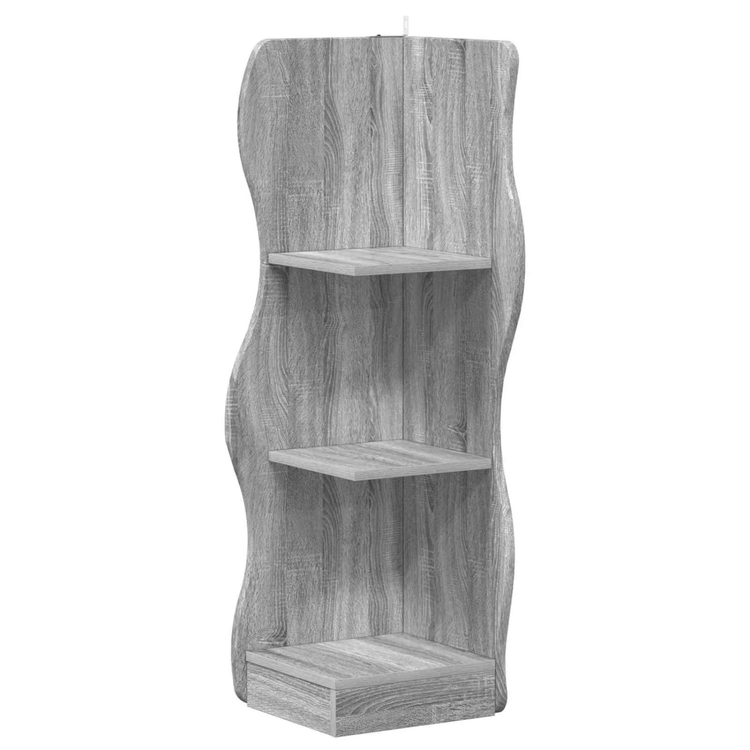 vidaXL Eckregal mit Regal Graues Sonoma 34 x 33 x 102 cm Holzwerkstoff 899942