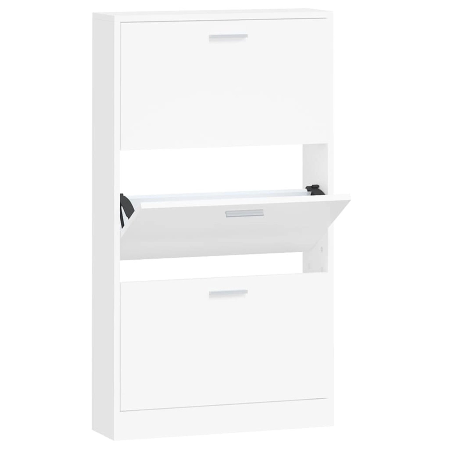 vidaXL Schuhschrank Weiß 59 x 17 x 108 cm Holzwerkstoff 342526 günstig online kaufen