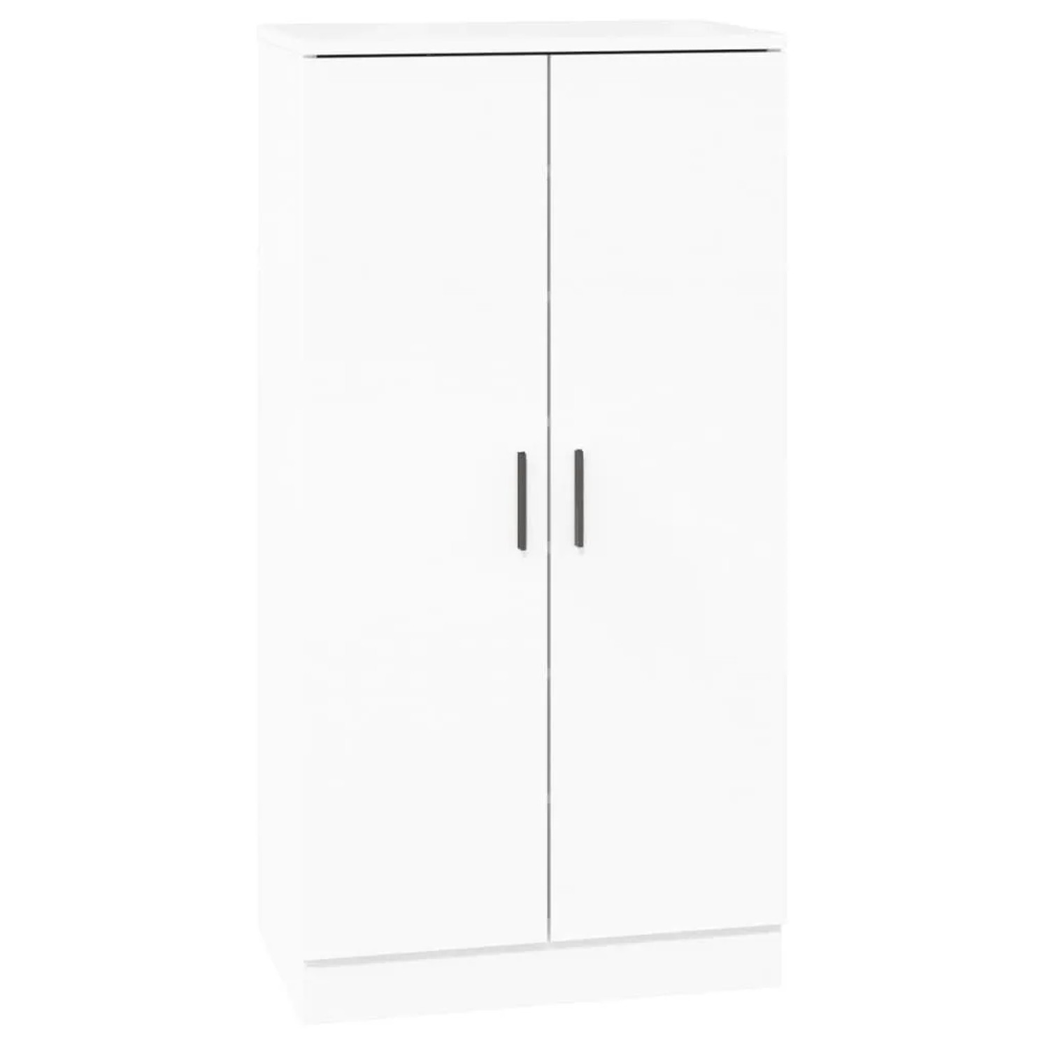 vidaXL Schuhschrank Hochglanz-Weiß 55x35x108 cm Holzwerkstoff 342667