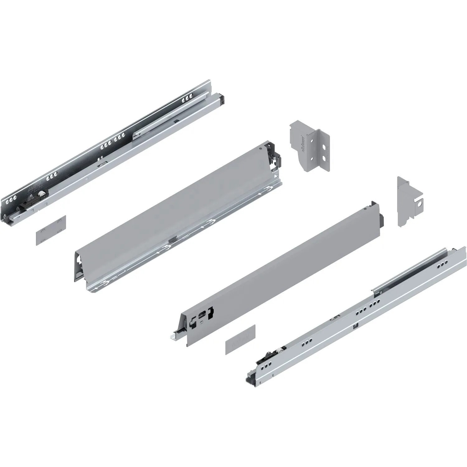 Blum Tandembox antaro N Vollauszug Blumotion 500 mm 30 kg Grau