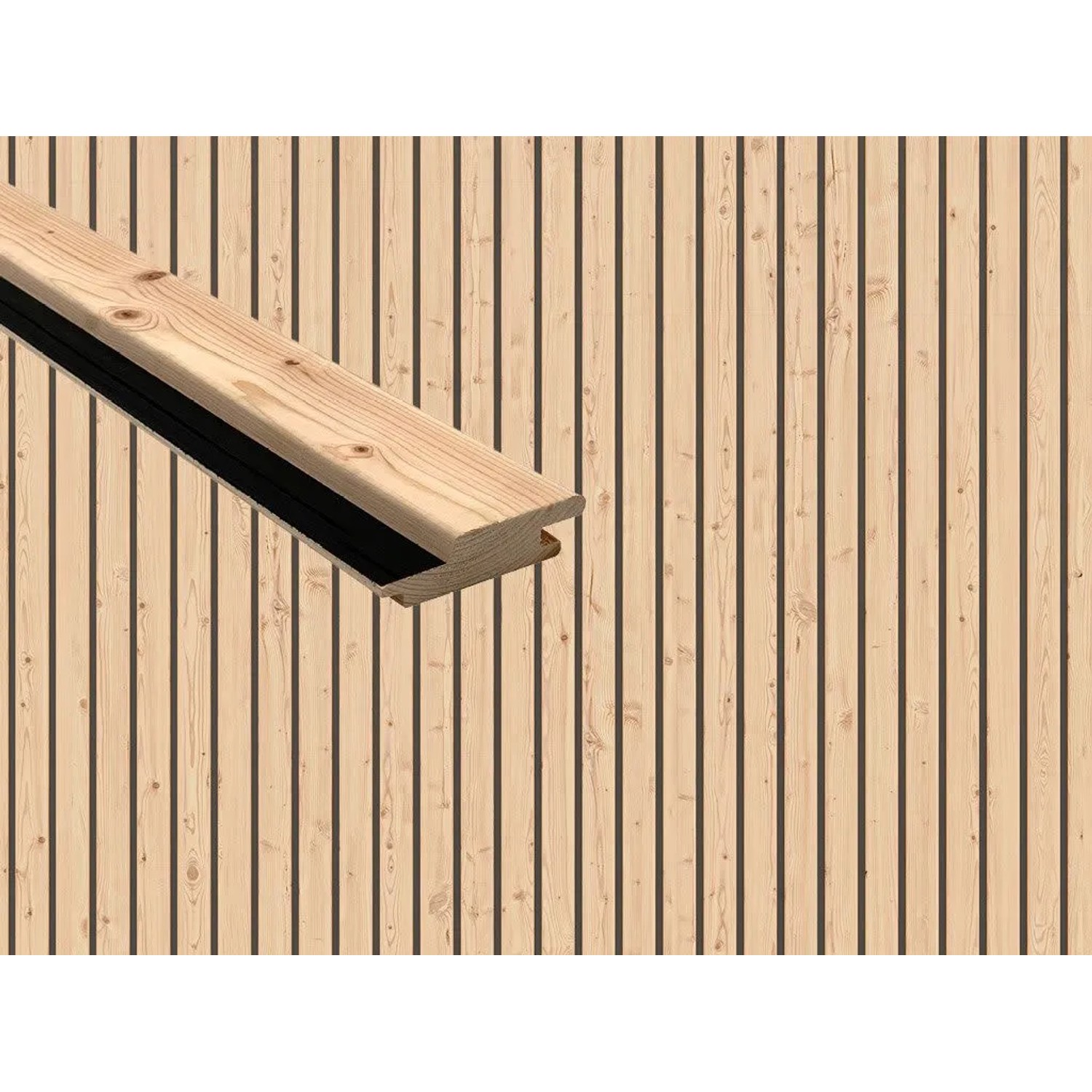 Woodtex Fassadenverkleidung Kanadische Douglasie Rhombusprofil 21 mm Stark 9,6 cm Breit 305 cm Lang Inhalt 3,05