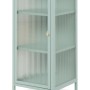 Furn.Design Vitrine Metall Mintgrün 40 x 102 cm 1-türig 3 Fächer Maram