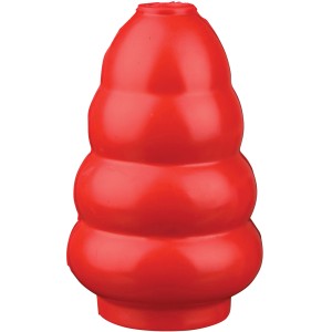 Roter Trixie Jumper aus Naturgummi, 10 cm, für Hunde, ein Apportierspielzeug.