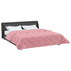 vidaXL Sommerdecke Rosa 200 x 240 cm Mikrofaser und Teddy-Fleece 42026197