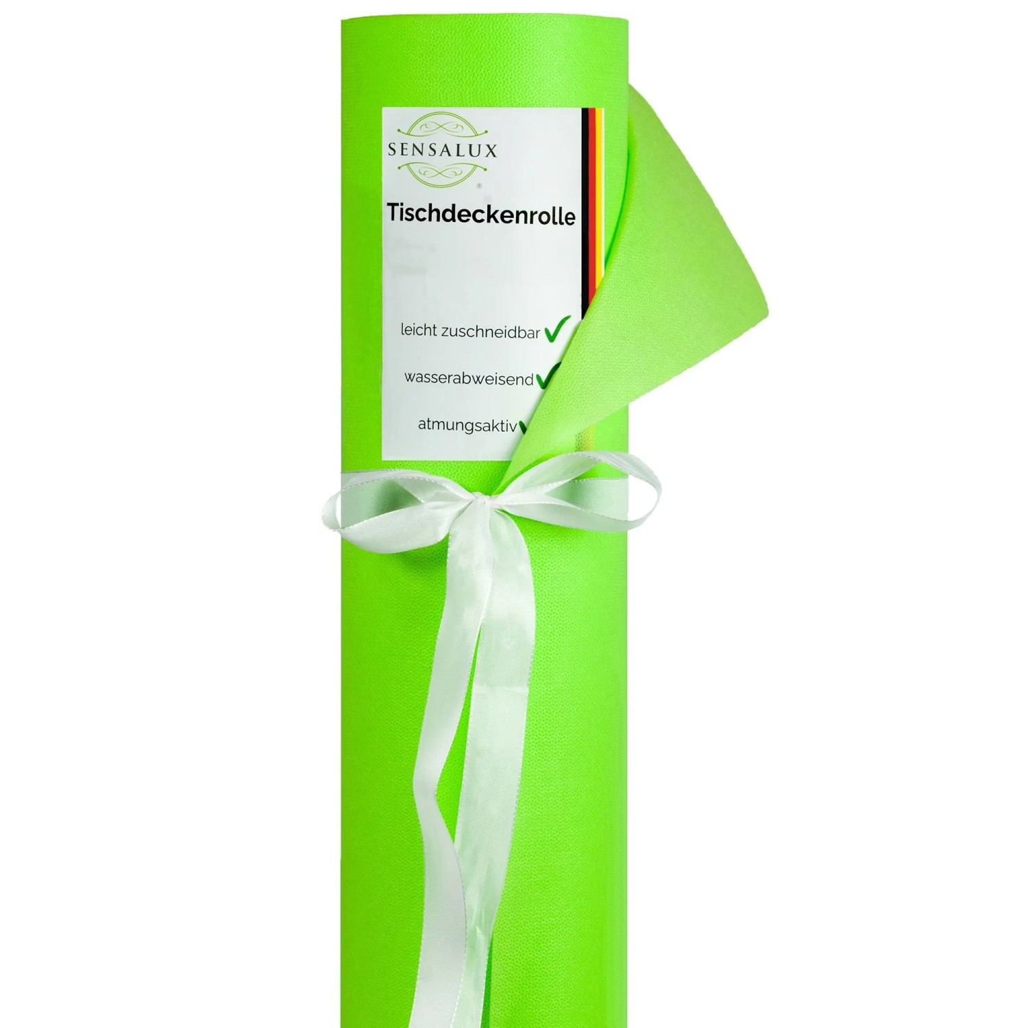 Sensalux Vlies-Tischdeckenrolle 1,5 m x 25 m Apfelgrün