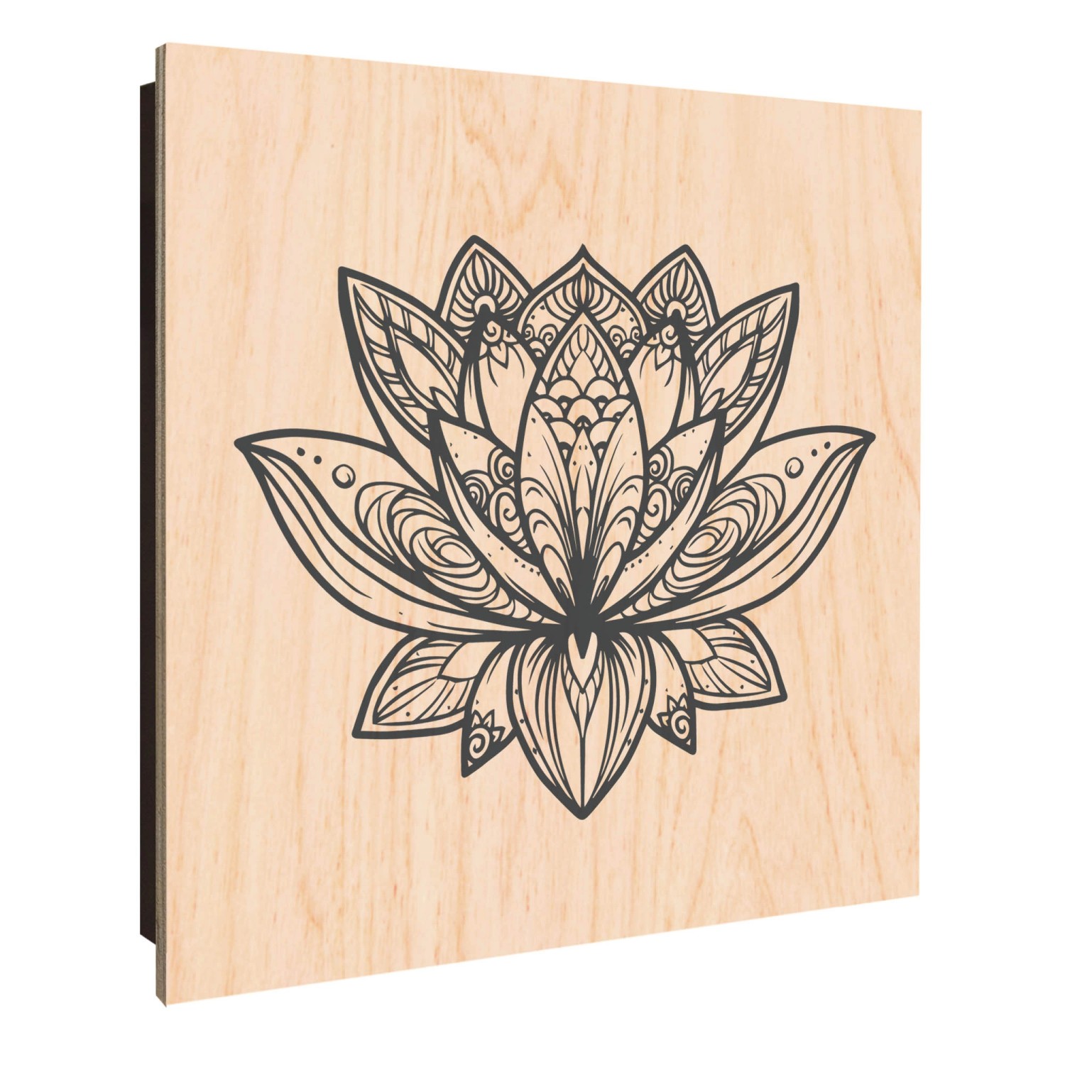 Banjado Schlüsselkasten Holz 30x30cm Schwarz Scharnier Rechts 50 Haken Desi günstig online kaufen