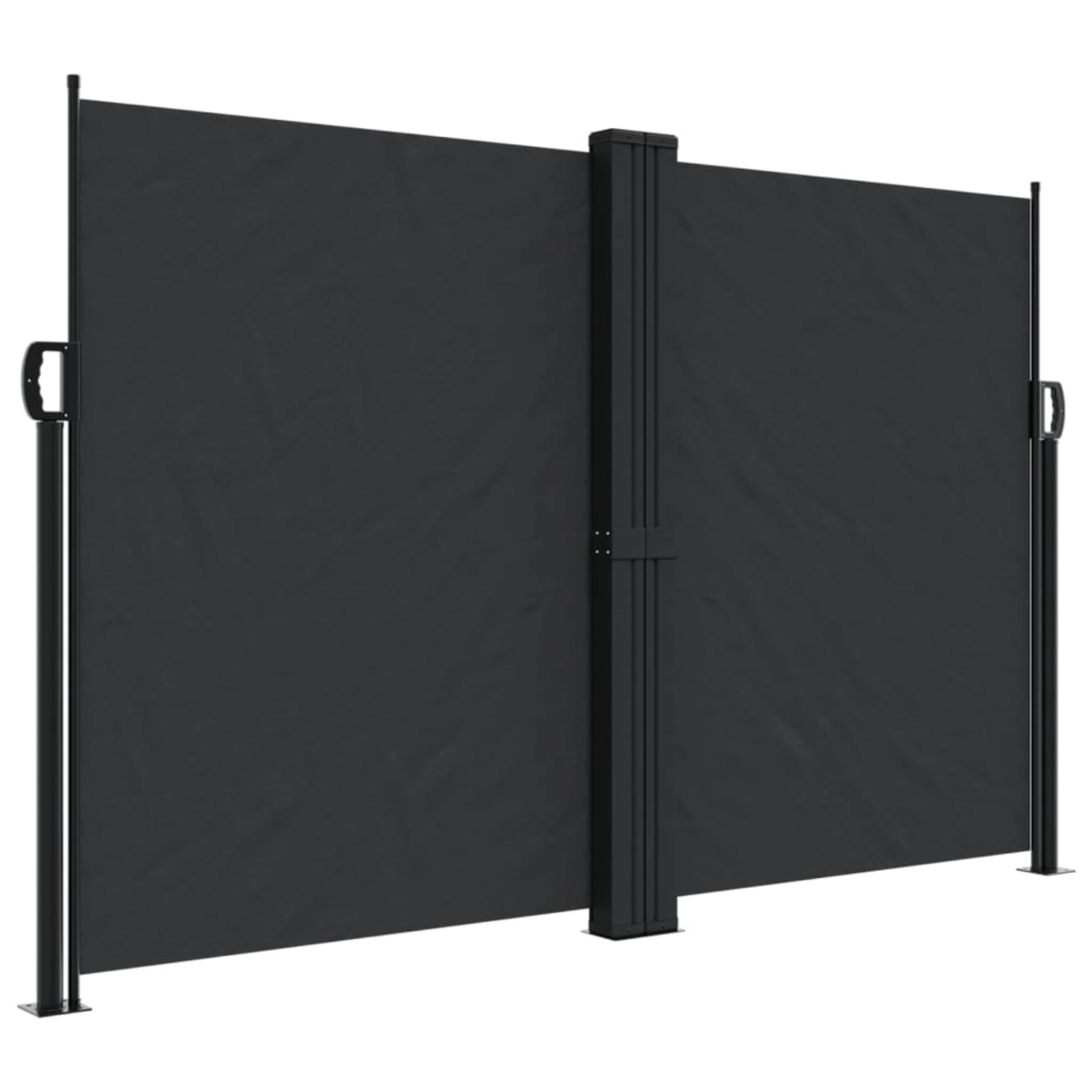 furnicato Seitenmarkise Ausziehbar Schwarz 160x1200 cm günstig online kaufen