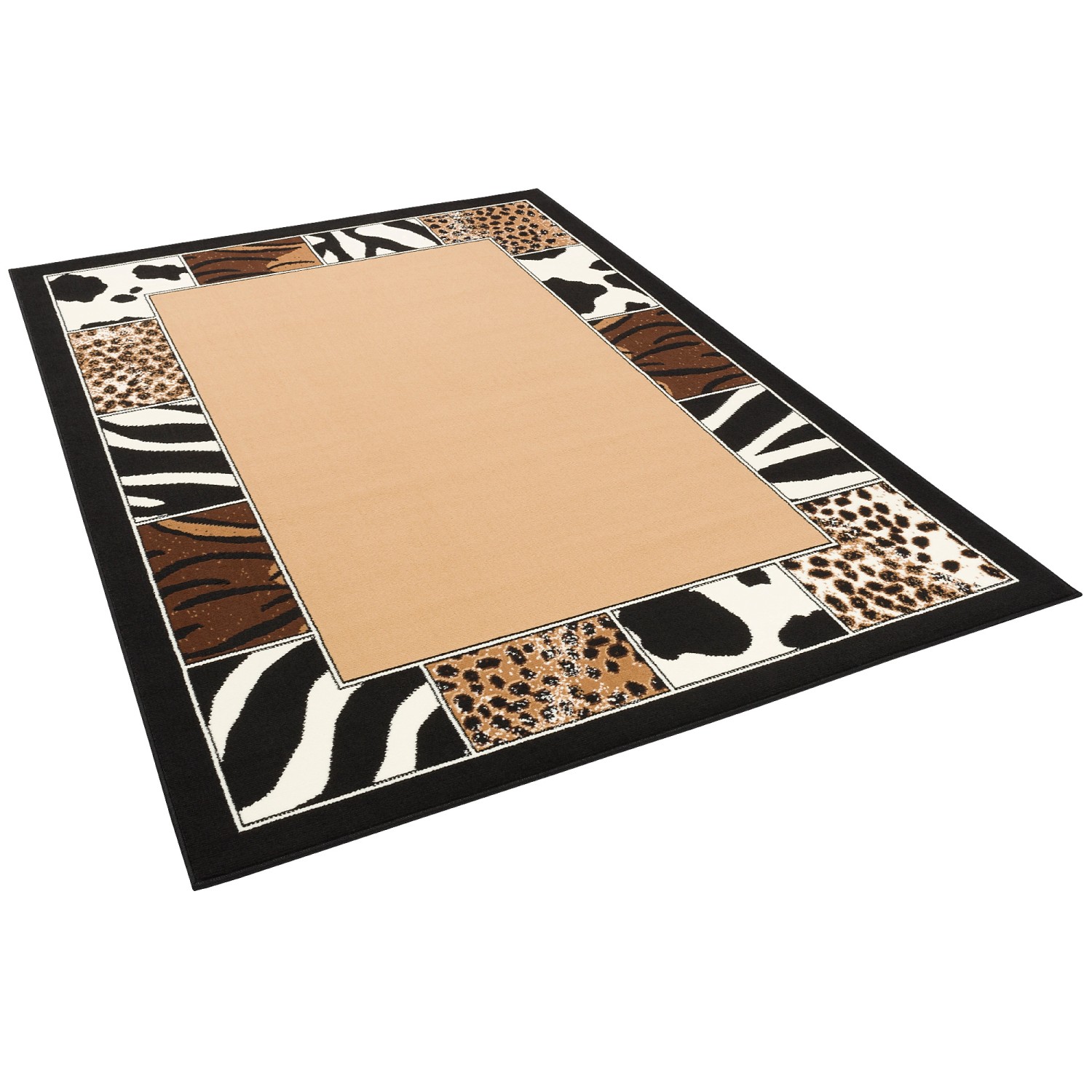 Pergamon Trendline Teppich Afrika Bordüre Beige Beige 160x225cm günstig online kaufen
