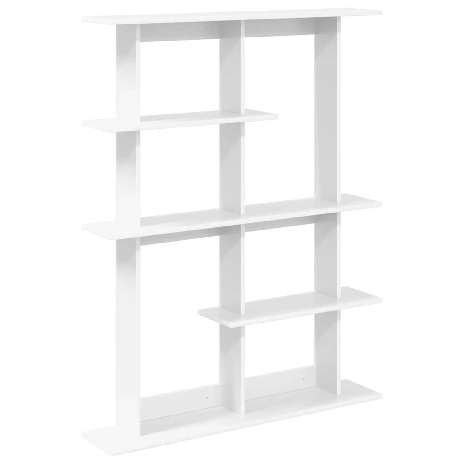 vidaXL Wandregal Weiß 102 x 20 x 130 cm Holzwerkstoff 8012052