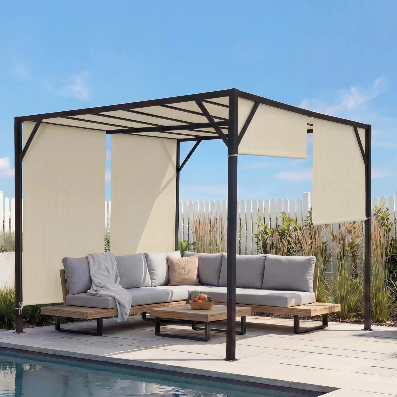 MCW Pergola Beja 3x3m Creme