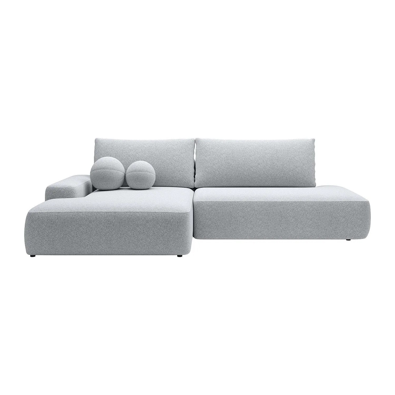 Vente-unique Schlafsofa Daviso Hellgrau 276 cm