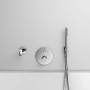 Ideal Standard Brausehalter Idealrain Atelier, rund, Chrom, mit Handbrause und Armatur.