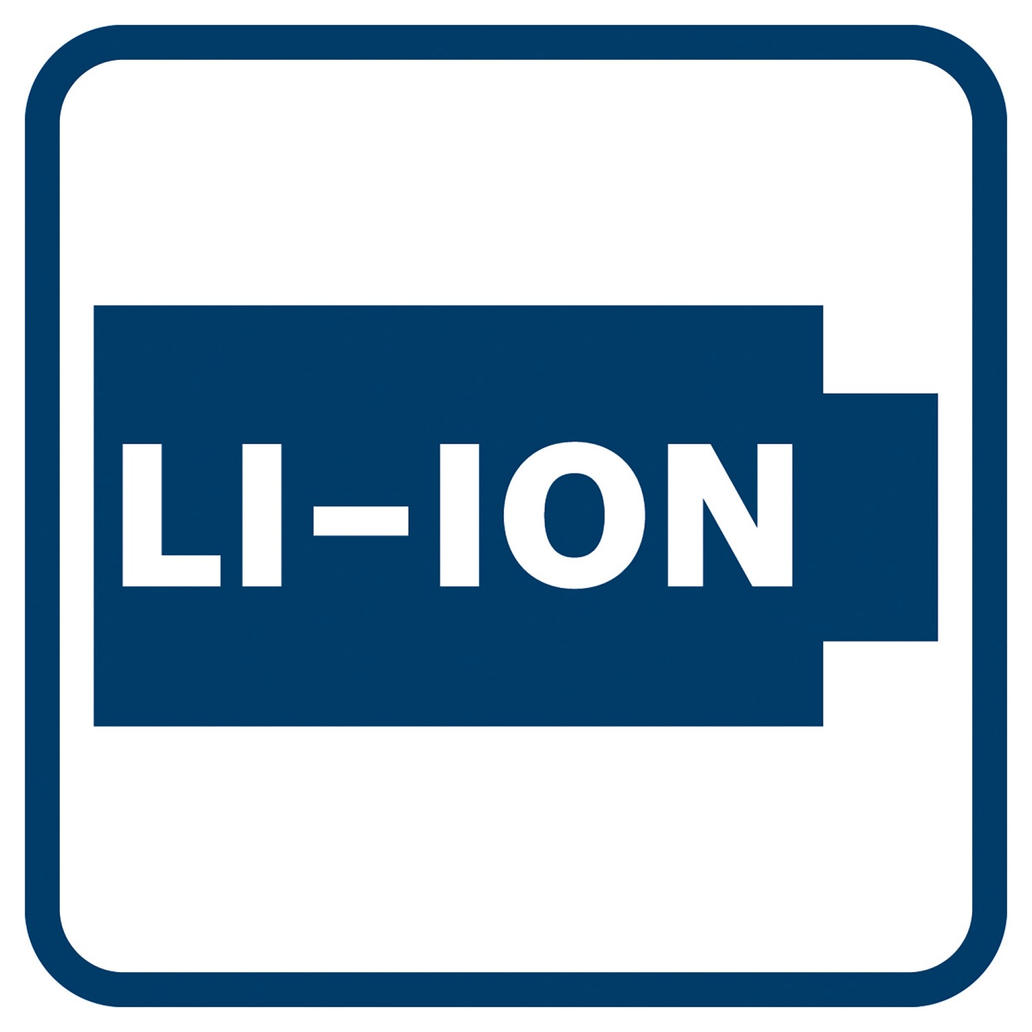 Symbol für Lithium-Ionen-Akku (Li-Ion) für Bosch Professional Akku-Starterset