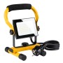 LED's Work Arbeitsleuchte, 20W, 1800lm, 4000K, IP65, gelbes Gestell mit Tragegriff und Kabel.