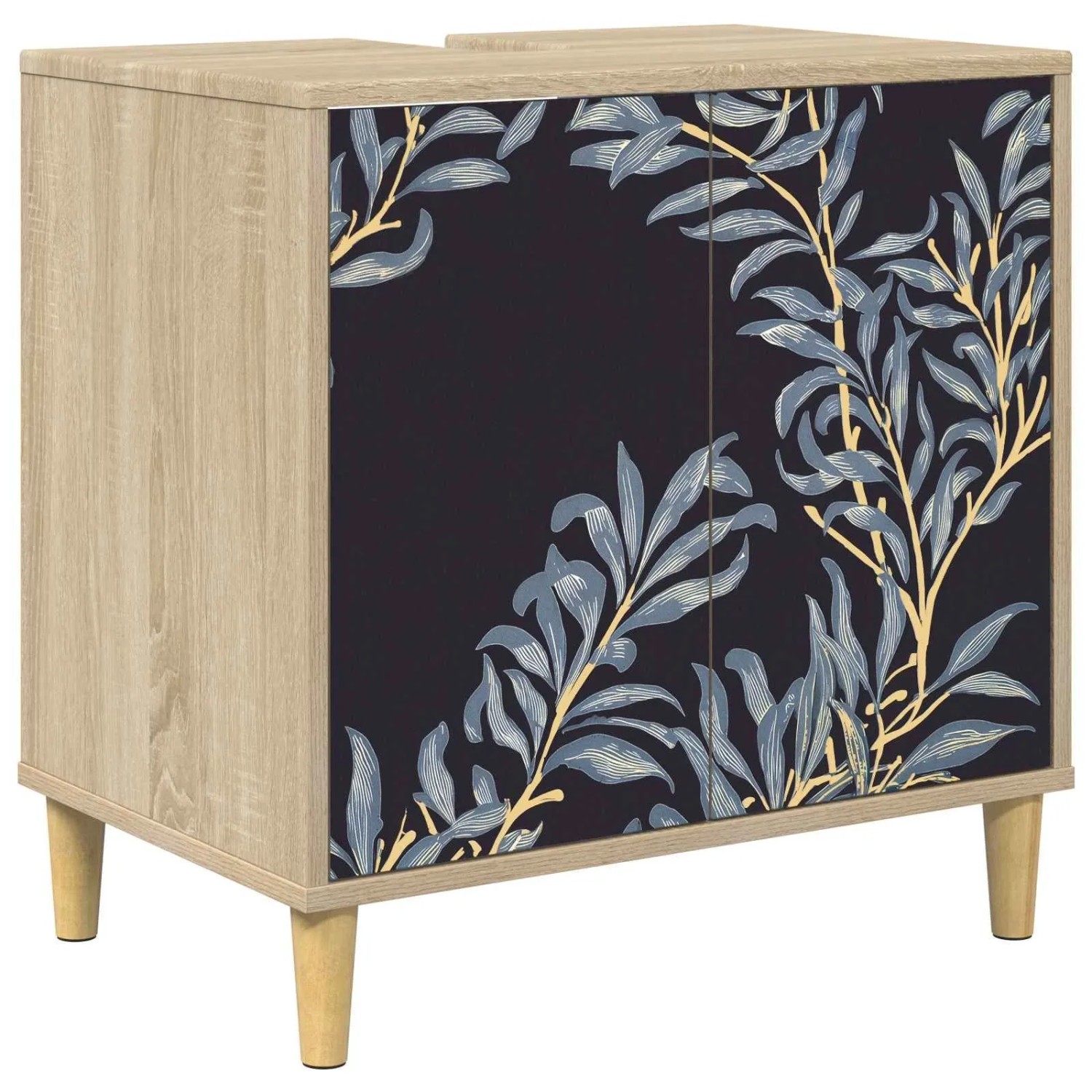 vidaXL Badezimmerschrank DOKKUM Sonoma 60 x 40 x 60 cm Holzwerkstoff 8007397