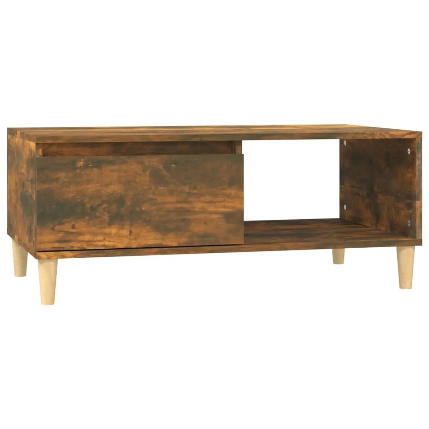vidaXL Couchtisch Räuchereiche 90x50x36,5 cm Holzwerkstoff 821049