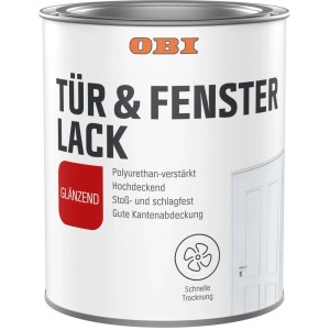 OBI Fenster- und Türenlack Weiß glänzend 750 ml