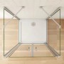 U-Duschkabine 90x75x90cm mit Doppeltür, 6mm NANO Glas, Aufsicht