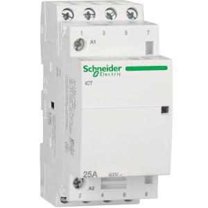 Schneider Electric Installationsschütz, 4-polig, 25A, für Schalter und Taster.