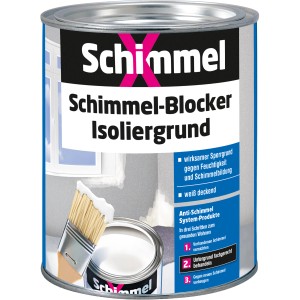 SchimmelX Schimmel-Blocker Isoliergrund, 750ml Dose. Grundierung gegen Schimmel und Feuchtigkeit.