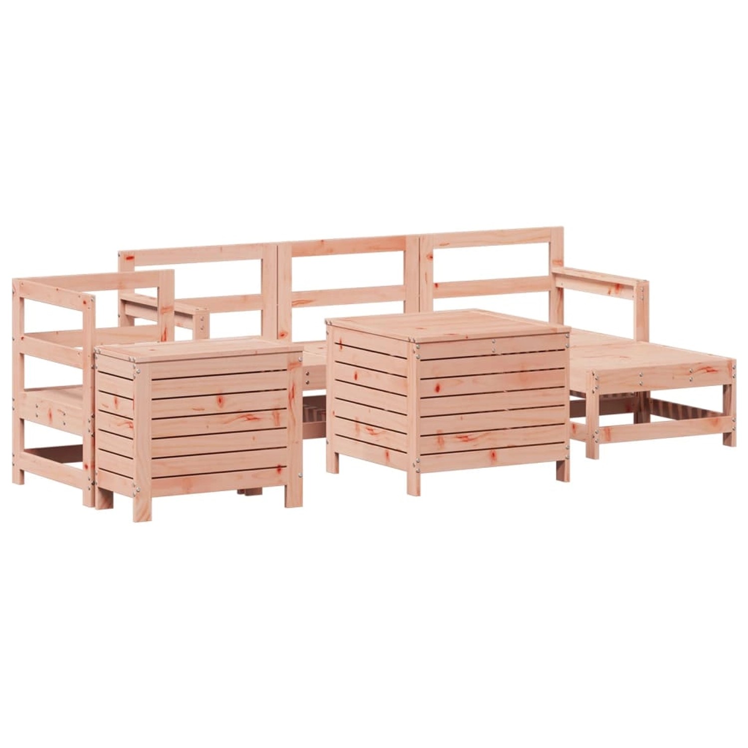 vidaXL 7-Tlg Garten-Sofagarnitur Massivholz Douglasie 3250546 günstig online kaufen