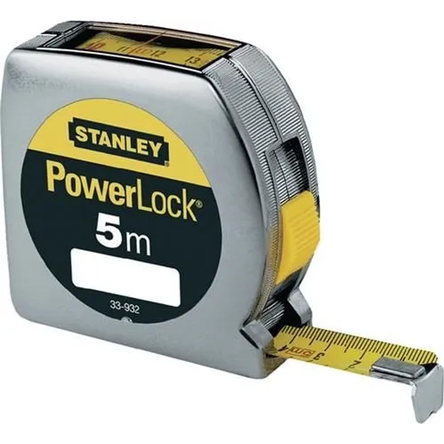 STANLEY Taschenrollbandmaß Powerlock L 5M B 19Mm Mm Cm EGII Ku Sichtfenster SB 0 33 932