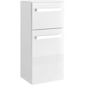 Pelipal Bad-Hängeschrank Serie 4005, weiß hochglanz, 35 cm breit. Badezimmerschrank mit zwei Schubladen.