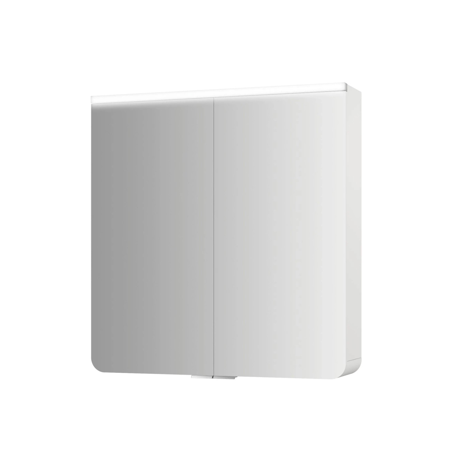 Jokey Spiegelschrank Xanto Line LED 63 cm x 66 cm Weiß Hochglanz