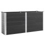Graues furnicato Garten-Hochbeet (200x50x91 cm) aus WPC, ideal für Garten und Terrasse.