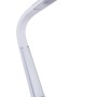 Silberne LED-Tischleuchte Mitti von Globo, dimmbar, mit USB-Charger. Ideal als Schreibtischlampe.