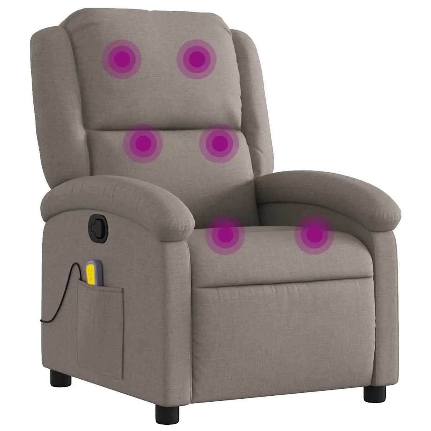 vidaXL Massagesessel Taupe Stoff 371771 günstig online kaufen