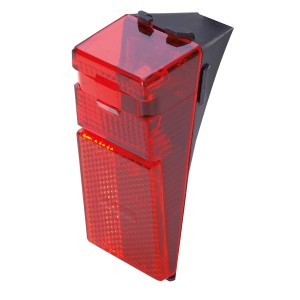 Prophete LED-Fahrradrücklicht für Schutzblech, rot, für Dynamo-Betrieb.