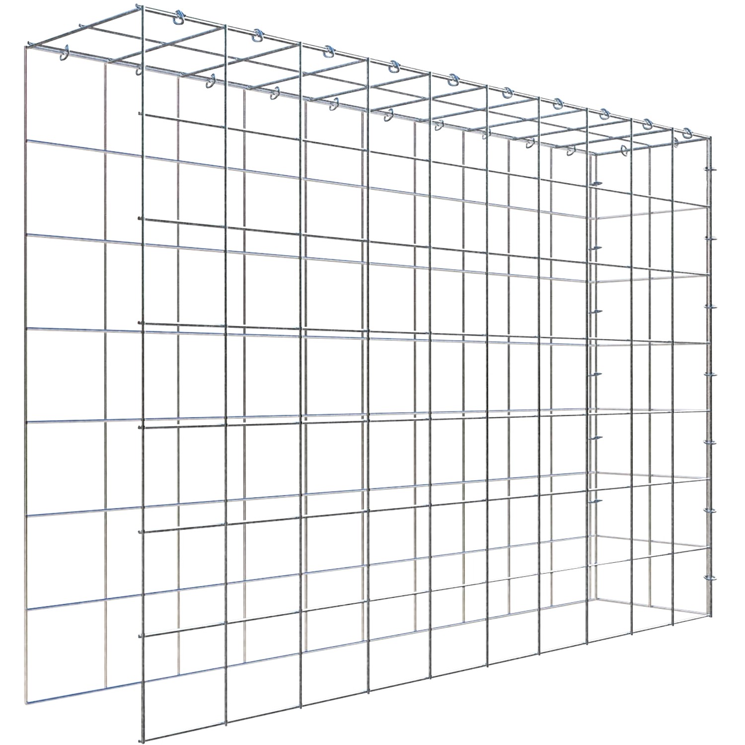 Thumbnail - Gabiona C-Ring-Gabione-Anbaukorb Typ 4 70 x 100 x 20 cm Maschenw 10 x 10 cm