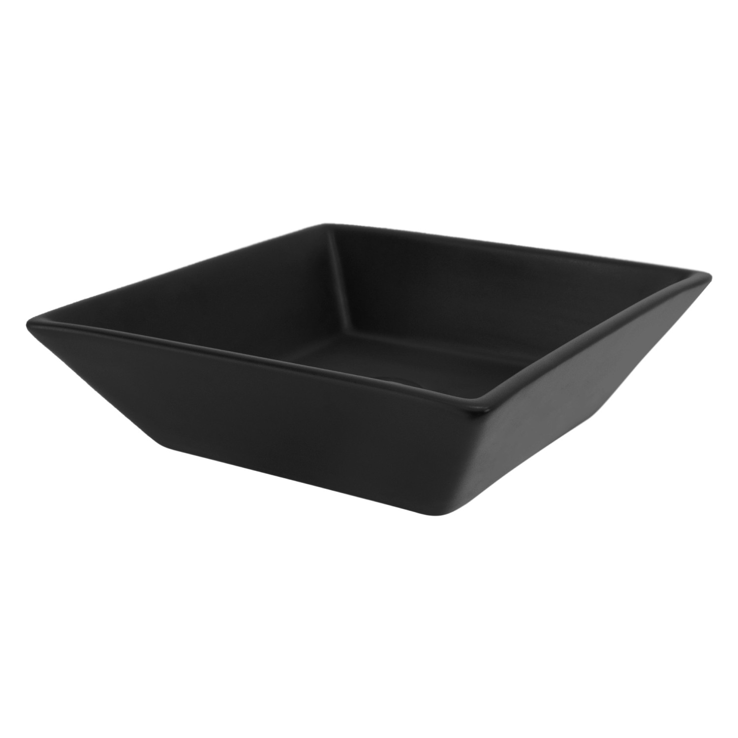 ML-Design Waschbecken aus Keramik in Schwarz Matt 41x41x12 cm Quadratisch D günstig online kaufen