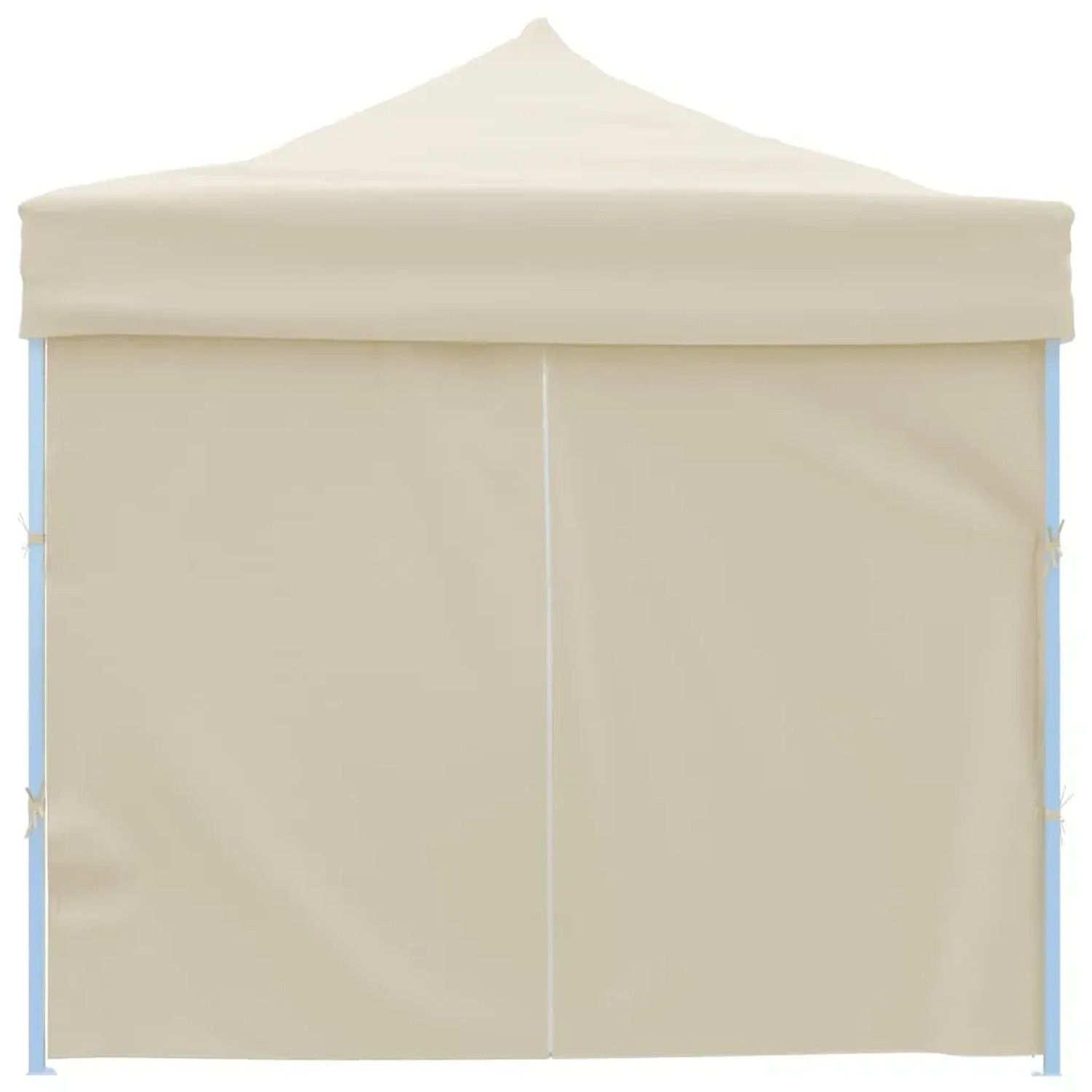 Cremefarbenes vidaXL Faltzelt 3x9m mit 8 Seitenwänden für Partys und Events.