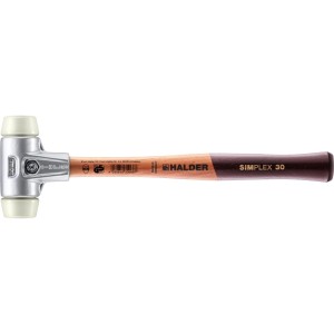 Halder Simplex Schonhammer Ø 30 mm Nylon mit Aluminiumgehäuse