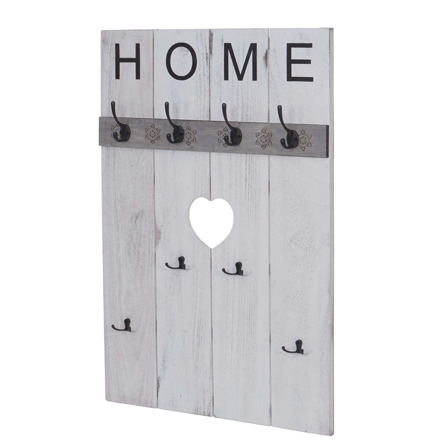 MCW Wandgarderobe C89 Home Shabby-Look Weiß Shabby günstig online kaufen