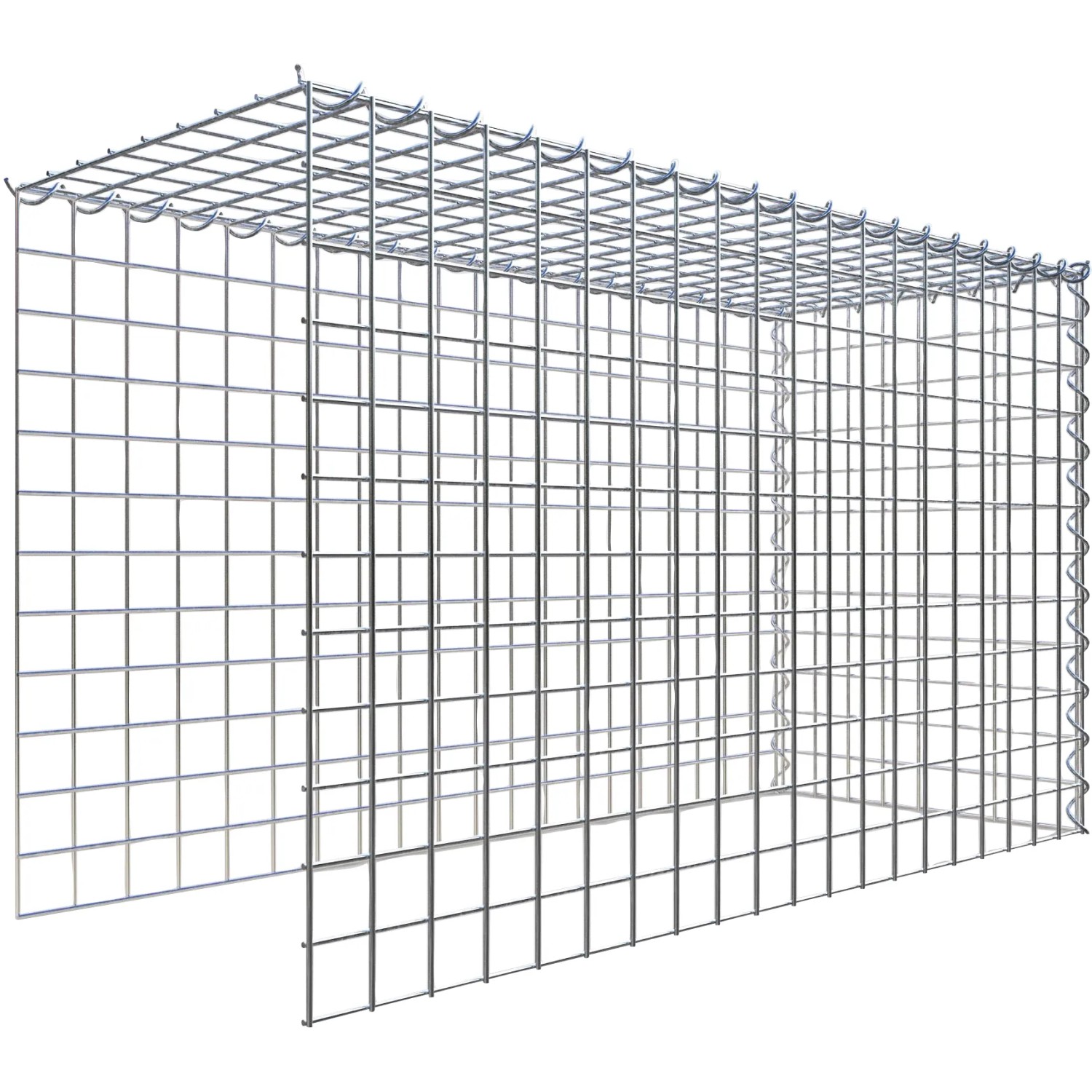 Gabiona Gabione-Anbaukorb Typ 4 60 x 100 x 40 cm Maschenw 5 x 5 cm