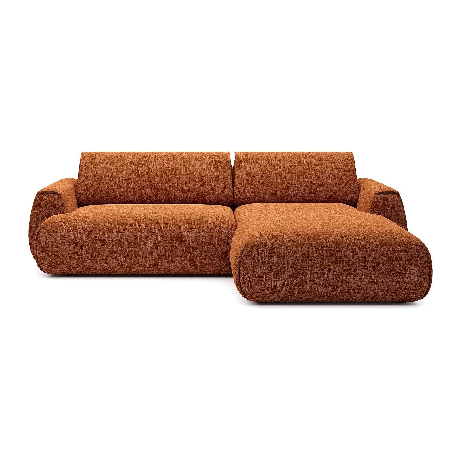 Vente-unique Schlafsofa Monelia Terracotta 270 cm