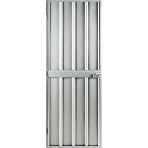 Globel Schwingtür-Kit 1 für Metallgerätehaus, silber metallic.