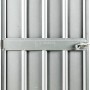 Globel Schwingtür-Kit 1 für Metallgerätehaus, silber metallic.