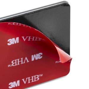 Detailaufnahme der selbstklebenden SOTECH Hakenleiste ADRA mit 3M Klebepad.