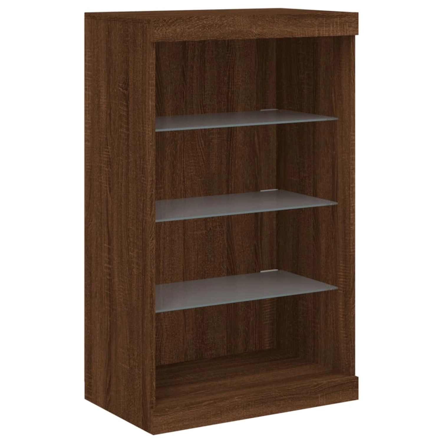 vidaXL Sideboard mit LED-Leuchten Braun Eichen-Optik 60,5x37x100 cm 836713 günstig online kaufen